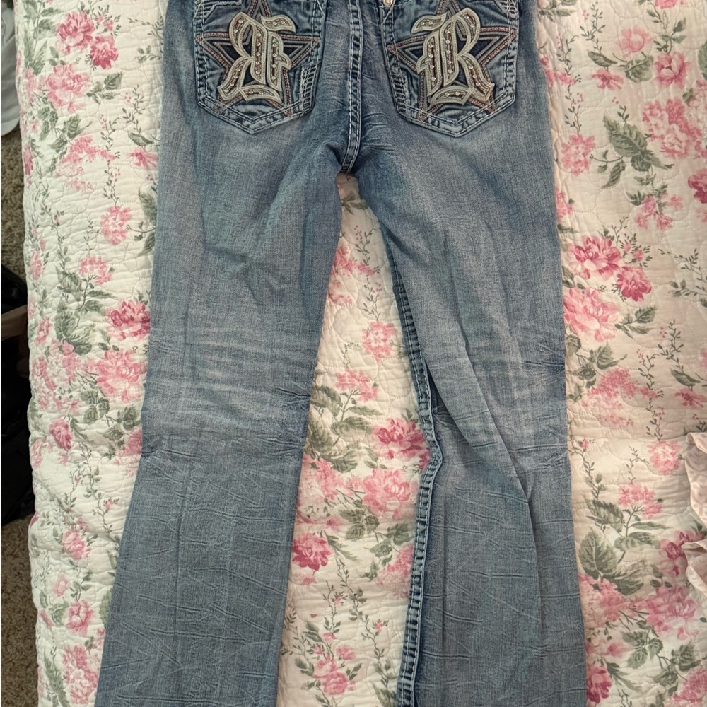 ROCK REVIVAL womens Blue Jeans